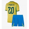 Brasil Lucas Paqueta #20 Hjemmedraktsett Barn VM 2026 Kortermet (+ korte bukser)